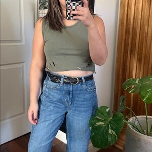 Sandrine Rose x Free People Cut out Crop Tank. Size S‎